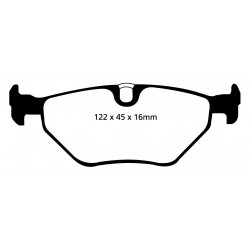 EBC Blackstuff Bremsbeläge Hinterachse DP1091