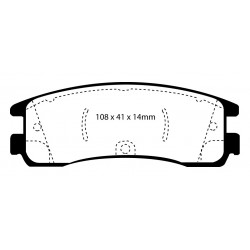EBC Blackstuff Bremsbeläge Hinterachse DP1122