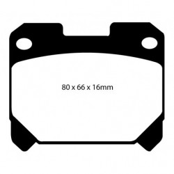 EBC Blackstuff Bremsbeläge Hinterachse DP1005