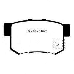 EBC Redstuff Bremsbeläge Hinterachse DP31193C