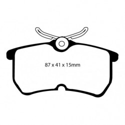 EBC Blackstuff Bremsbeläge Hinterachse DP1218