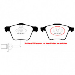 EBC Redstuff Bremsbeläge Vorderachse DP31495C