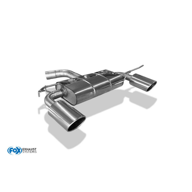 Audi A3 - 8P Sportback Endschalldämpfer Ø70mm Ausgang rechts/links - 129x106 Typ 32 rechts/links