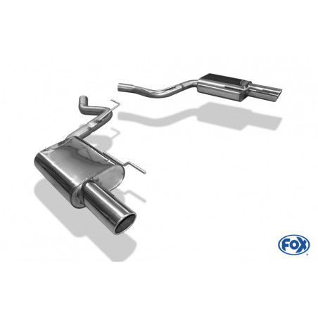 Ford Mustang Coupe & Cabrio - 4-Zylinder Endschalldämpfer rechts/links - 1x100 Typ 16 rechts/links