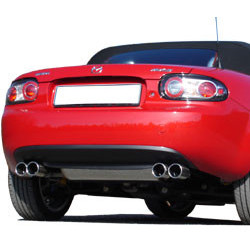 Mazda MX5 Typ NC Endschalldämpfer Ausgang rechts/links - 2x76 Typ 13 rechts/links - kernig sportlicher Sound mit TÜV-Teilegutachten