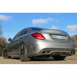 Mercedes C-Klasse 205 AMG C63 S Endschalldämpfer rechts/links inkl. Abgasklappen - Endrohre sitzen in der originalen Stoßstange - Für Fahrzeuge mit originaler Performance Anlage