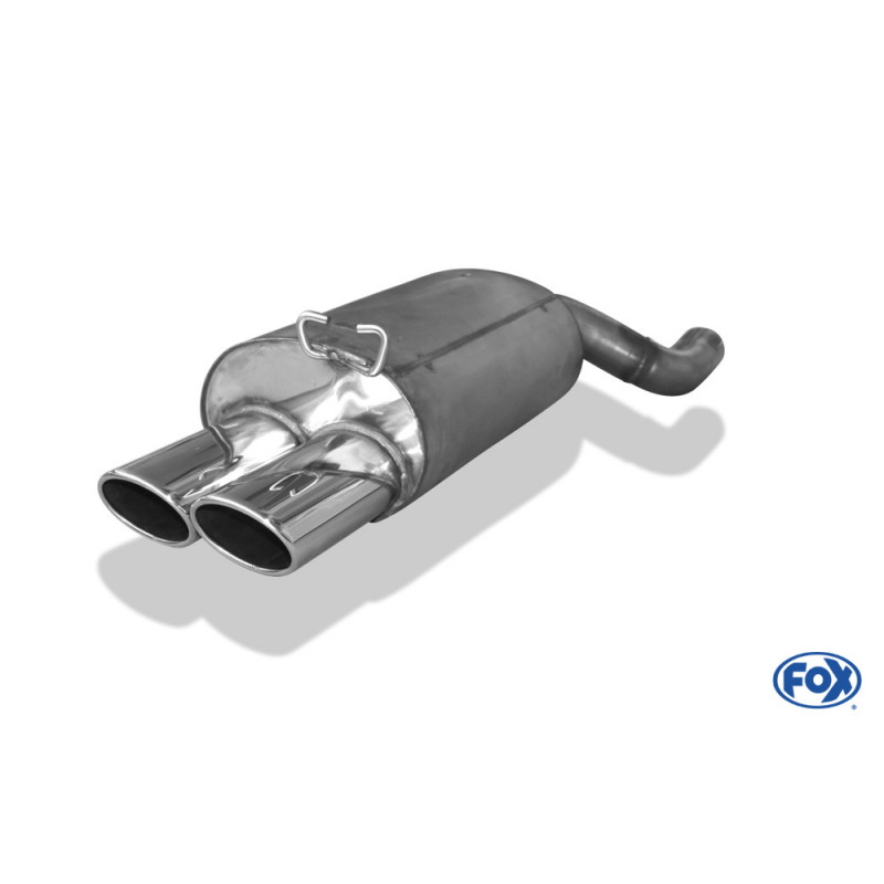 Mercedes SL Typ R129 Endschalldämpfer Ø70mm - 2x115x85 Typ 44 - Nur für Modelle mit serienmäßiger Steckverbindung! (kein Flansch!)