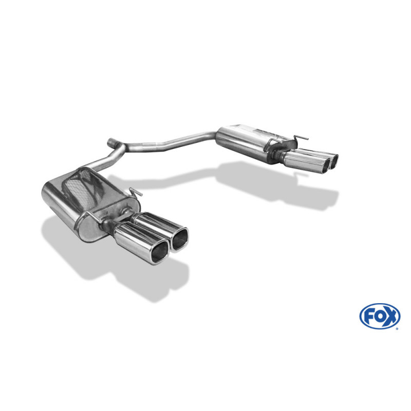 Opel Vectra C Caravan Endschalldämpfer rechts/links zweiflutig - 2x78x75 Typ 70 rechts/links