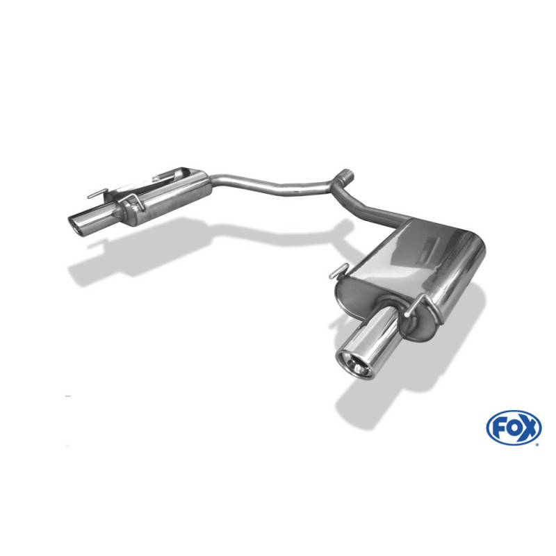 Opel Vectra C GTS Endschalldämpfer rechts/links einflutig - 1x90 Typ 17 rechts/links