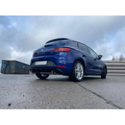 Seat Leon 5F - Starre Hinterachse Endschalldämpfer Ausgang rechts/links - 1x100 Typ 25 rechts/links für Rieger Stoßstange