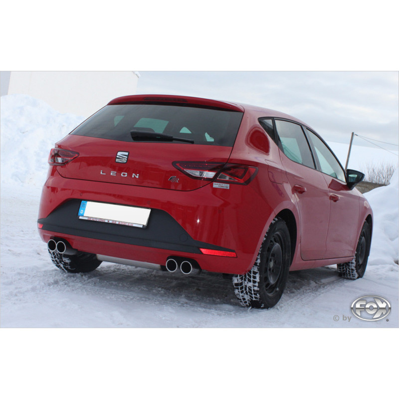 Seat Leon 5F - Starre Hinterachse Endschalldämpfer Ausgang rechts/links - 2x80 Typ 16 rechts/links