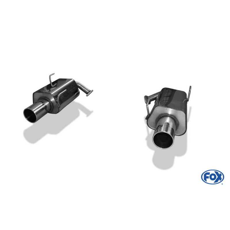 Subaru Legacy V Station Wagon - BR Endschalldämpfer rechts/links - 1x114 Typ 12 rechts/links mit Y-Verbindungsrohr