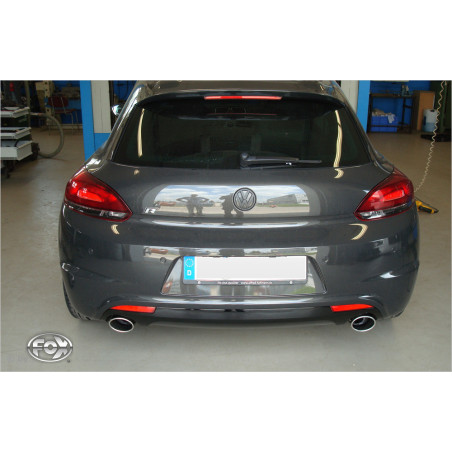 VW Scirocco - 13 - R-Heck Endschalldämpfer Ausgang rechts/links - 115x85 Typ 32 rechts/links